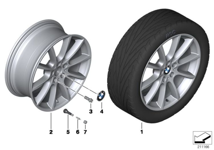 BMW LA wheel, V-spoke 281 - 20