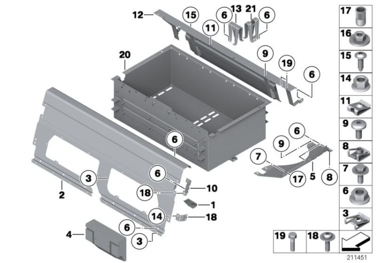 Verkleidung Gepäckraum ->50139411737