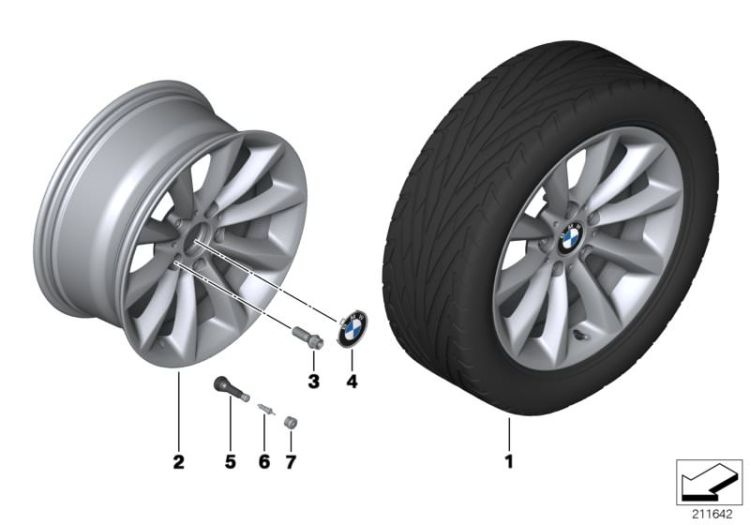 BMW LA wheel, star spoke 340 ->48480361480