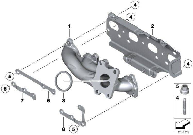 Exhaust manifold ->1133239