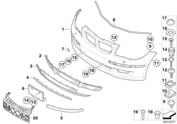 Trim panel, front ->50142516246