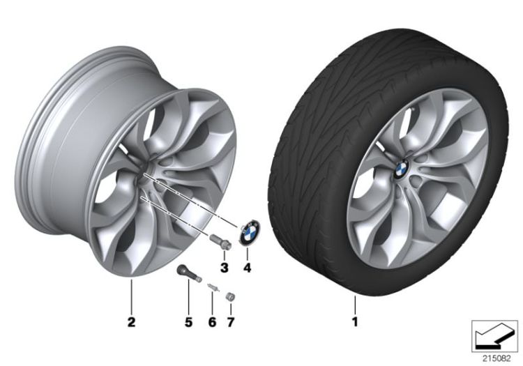 BMW LA wheel Y spoke 336 ->50139361491