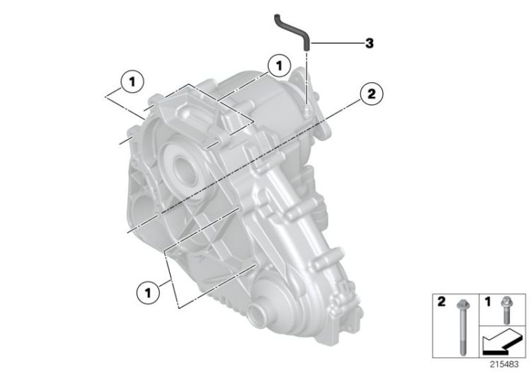 Gearbox mounting / ventilation ->47739270023