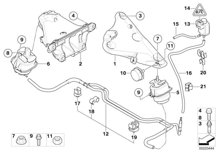 Suspension moteur ->50139220131