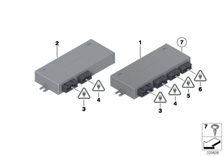 ECU, rear function module ->52581612669