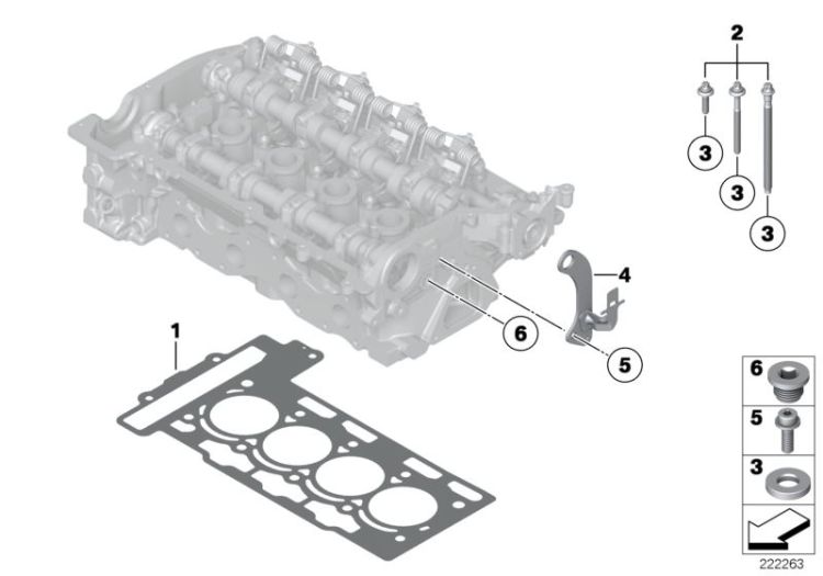 Cylinder head attached parts ->50618113991