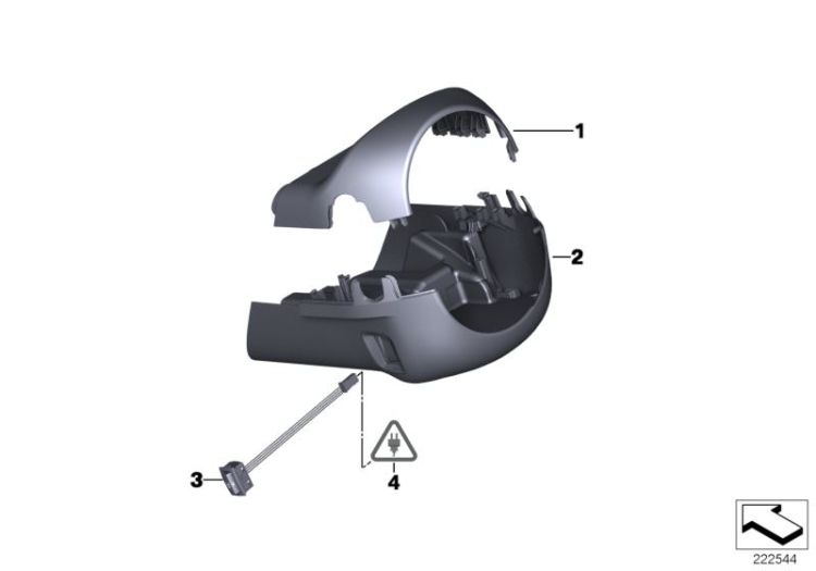 Verkleidung Schaltzentrum Lenksäule ->52632612685