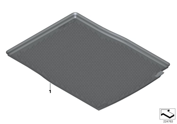Fitted luggage compartment mat ->1440540
