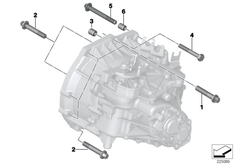 Gearbox mounting ->50618121400