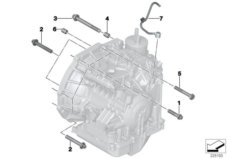 Gearbox mounting / ventilation ->1133234