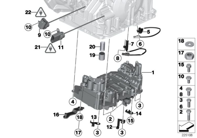 GA6F21WA control unit and mounting parts ->48016241066