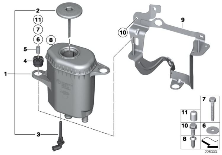 Oil carrier / Single parts ->51261321809