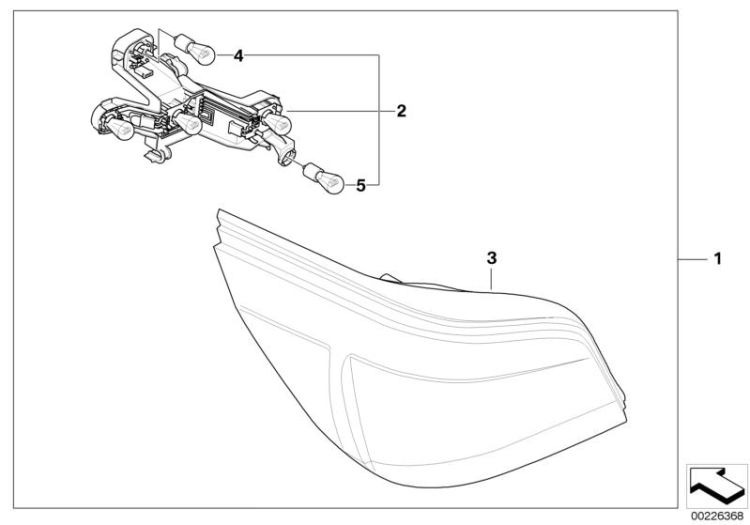 Retrofit kit,rr light, white ->1411620