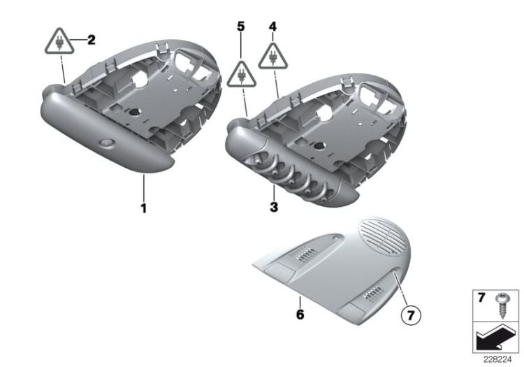 Switch, operating unit, roof ->50618612100