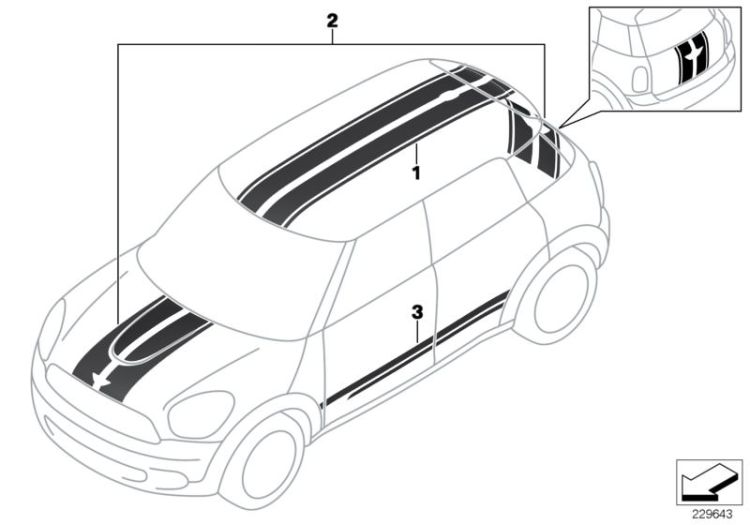 Dekorstreifen MINI ->1354020