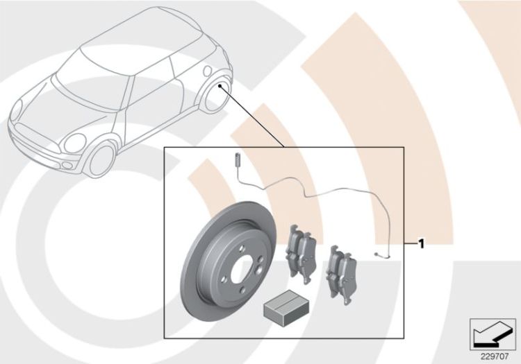 Service kit, brake discs / Value Line ->48015020049