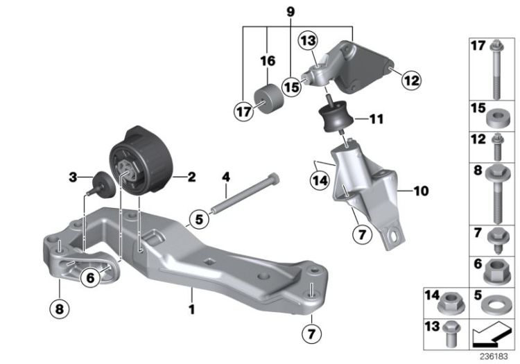 Gearbox suspension ->1133227