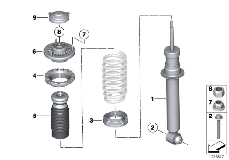 Pieces de jambe de suspension ar ->53281331589