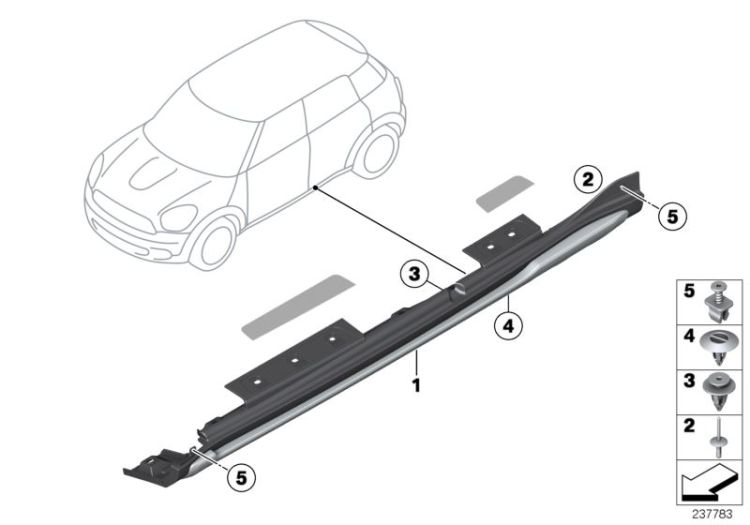 Sill trim, underride protection ->1266373