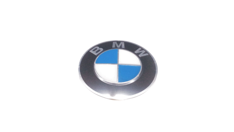 BMW Plakette geprägt mit Klebefolie D=64,5mm