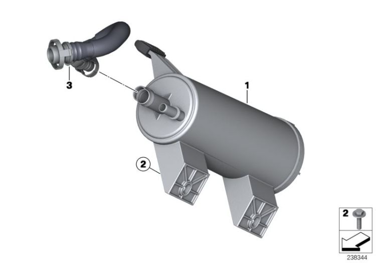 Activated Charcoal Filter/mounting parts ->52633160847