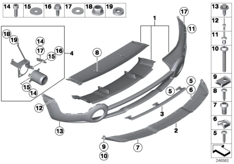 Heckverkleidung JCW Aerodynamikpaket ->1133238