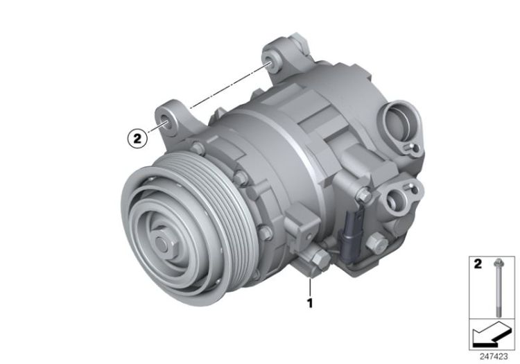 RP air conditioning compressor ->