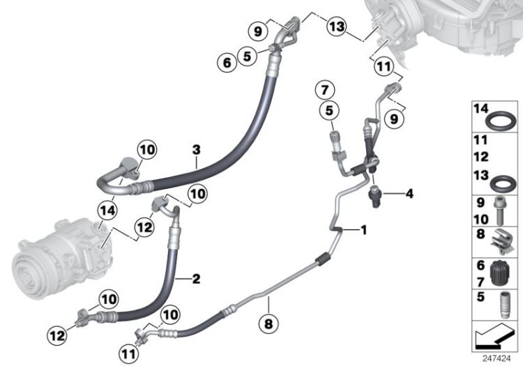 Coolant lines ->52632641830