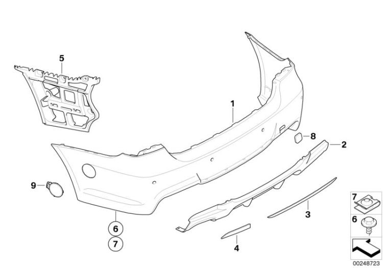 BMW Performance Aerodynamik Heck ->48480030146