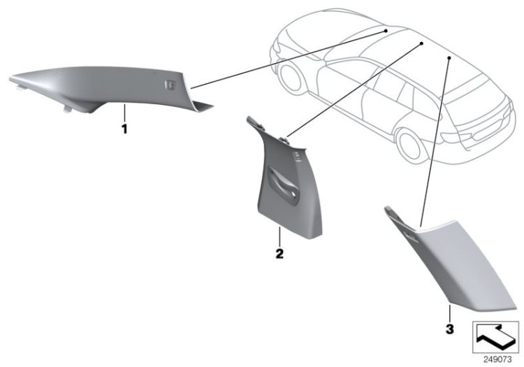 Indiv. A-, B-, C-pillar trim panel ->52148911123