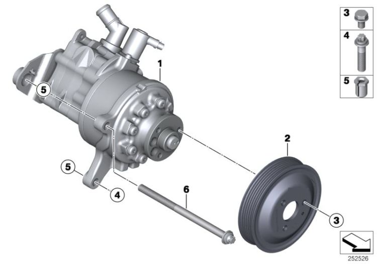 Power steering pump/Dynamic Drive ->56084322211