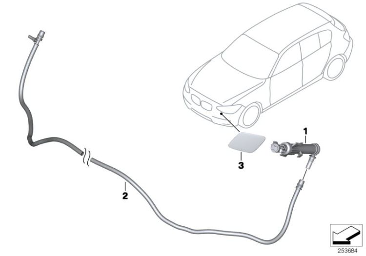 Single parts for head lamp cleaning ->58003518671