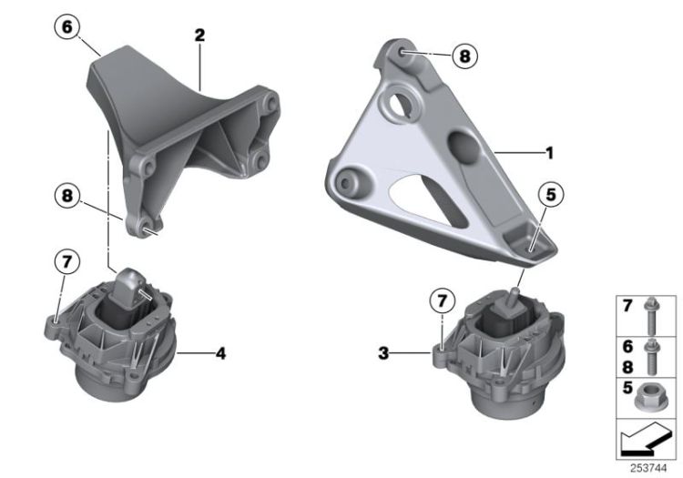 Engine Suspension ->53343220183