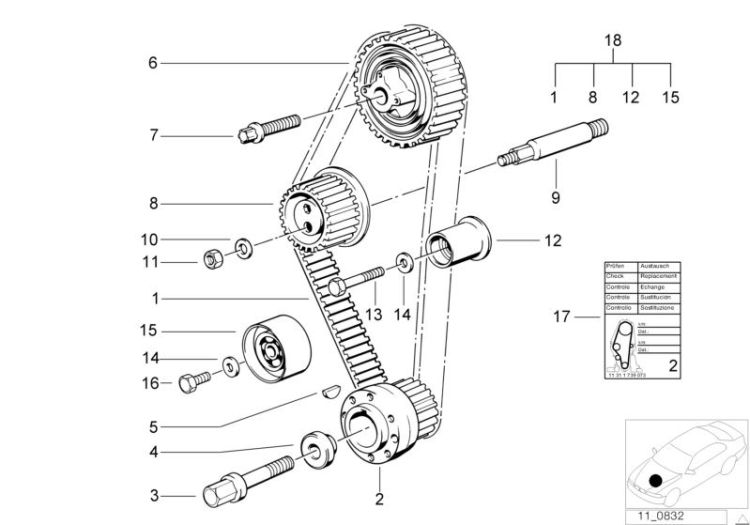 Timing and valve train-tooth belt ->47151180072