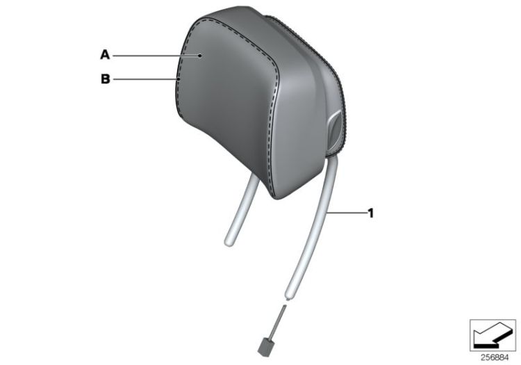 Individual headrest, front ->52148911153