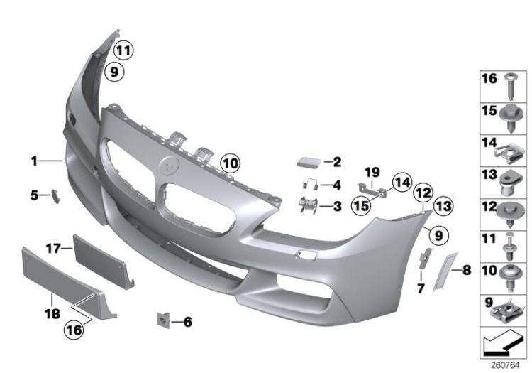 M trim panel, front ->53281518446