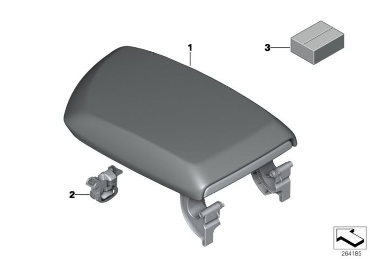 Armrest, centre console ->58003517673