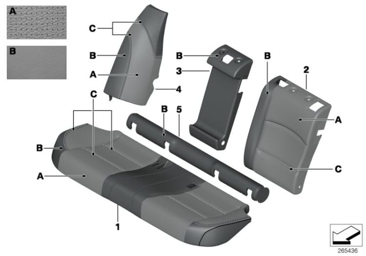 Individual cover Klima-Leather, rear ->52148911177