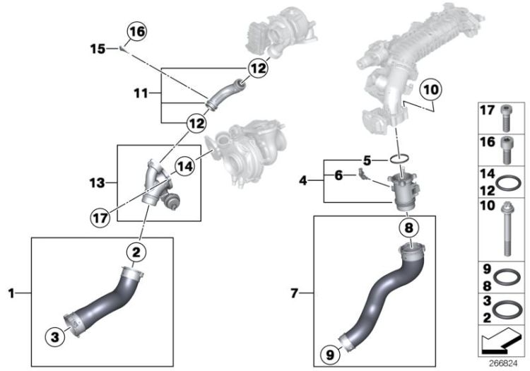 Sauganlage-Ladeluftführung/AGR ->57232510671