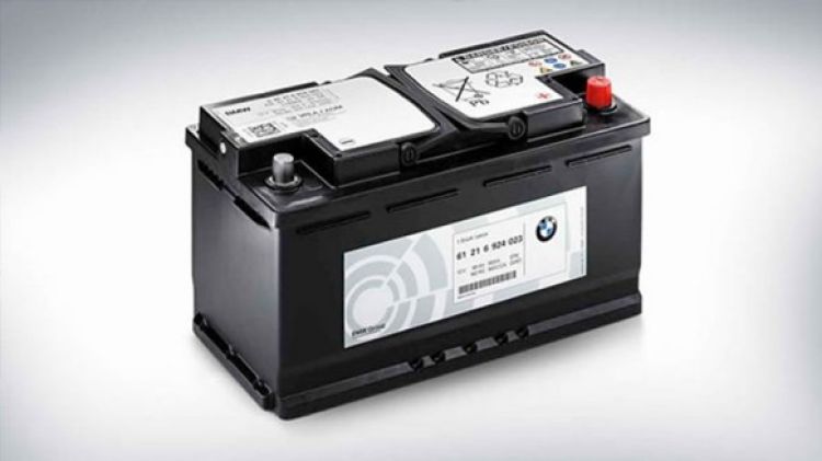 Original BMW AGM-Batterie, Nummer 01 in der Abbildung
