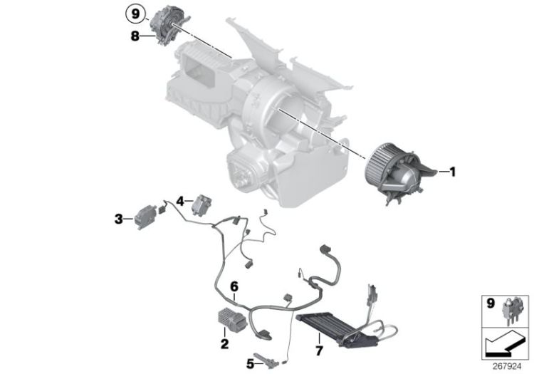 Electric parts for AC unit ->