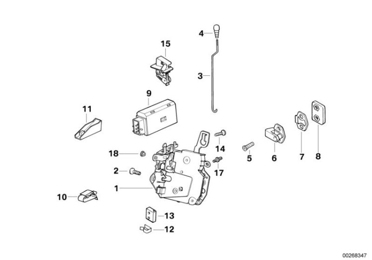 Door lock front ->47151410497