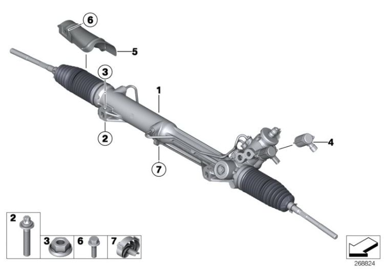 Hydro steering box ->51032322080