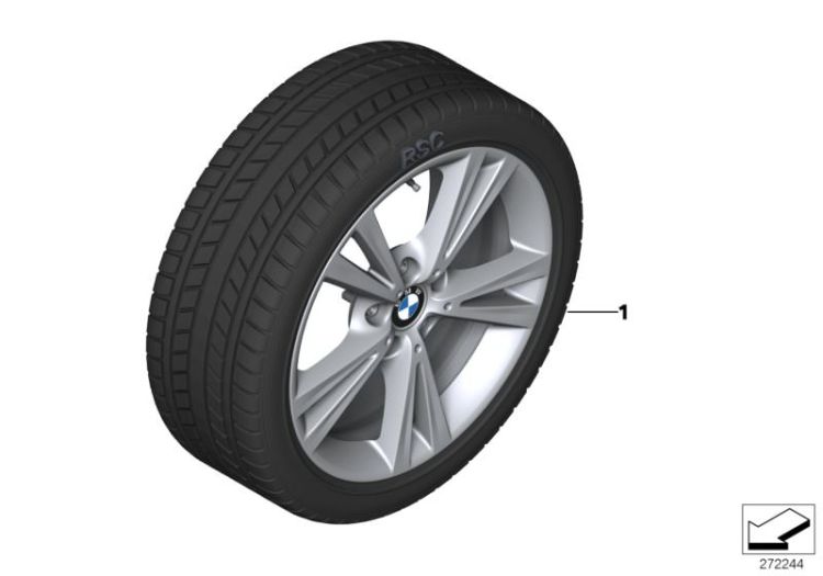 Winter wheel&tyre. double spoke 385 ->59081034482