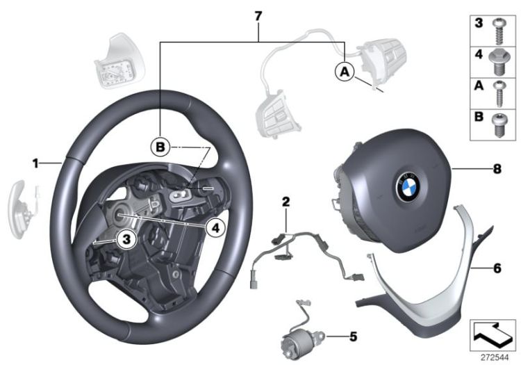 Sport st.wheel, airbag, multif./paddles ->