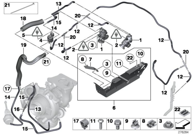 Unterdrucksteuerung-Turbolader ->51868114436