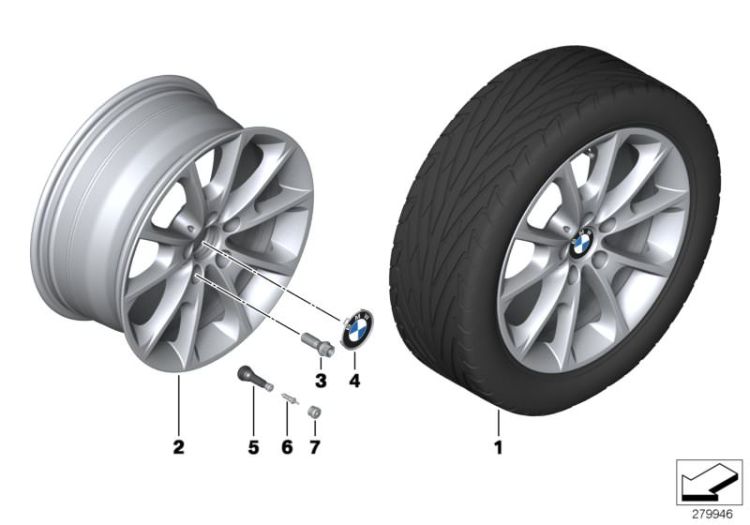 BMW LM Rad V-Speiche 398 - 18