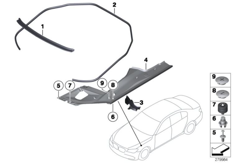 Bonnet seals ->51261411883