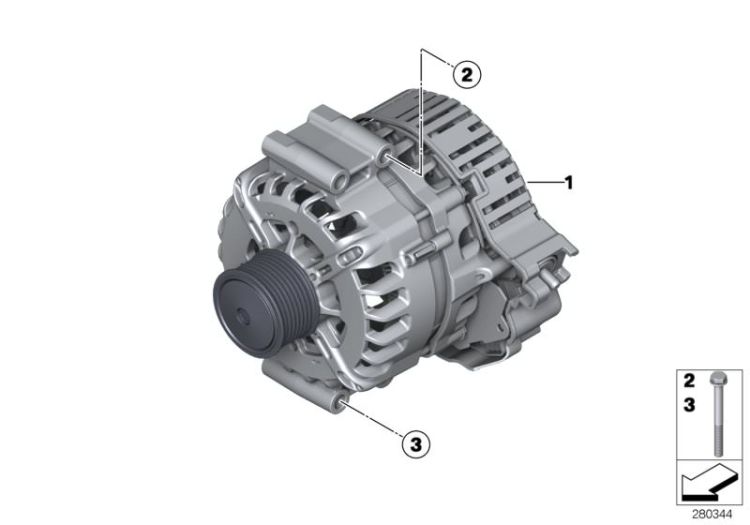 Starter motor generator ->53765121726