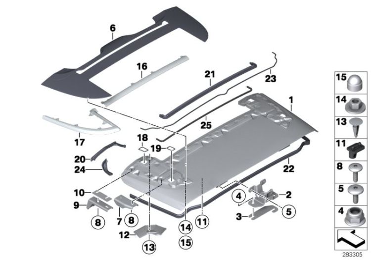 Folding top compartment lid ->53281412171